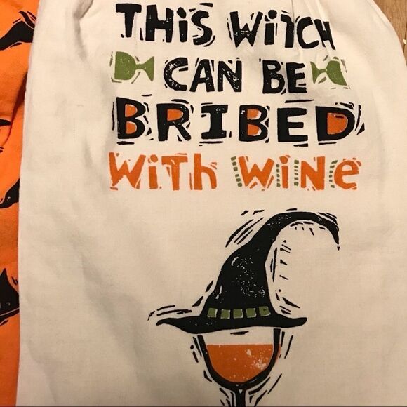 Dish Towel Halloween Kitchen Cotton Flour Sack Towel Set - Picture 3 of 10